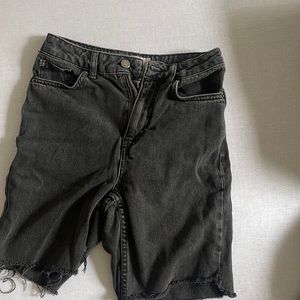 Top shop black denim shorts